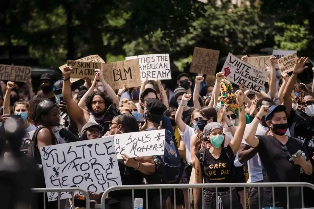 peoples attend a movement for discrimination